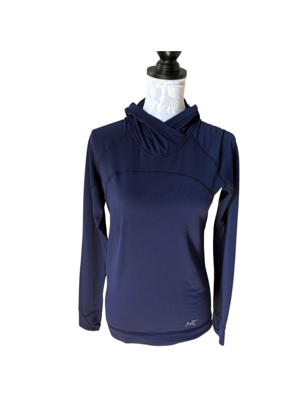 Arcteryx Long Sleeve Hoodie Sweatshirt LIghtweight Womens Medium Blue